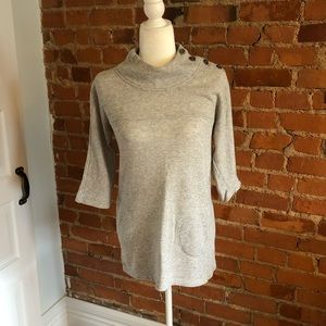 Cozy Mock Neck Sweatshirt with Pockets!